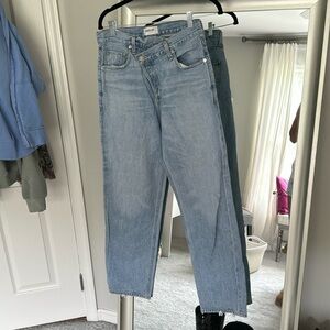 Agolde cross waist jeans size 26 only worn a few times